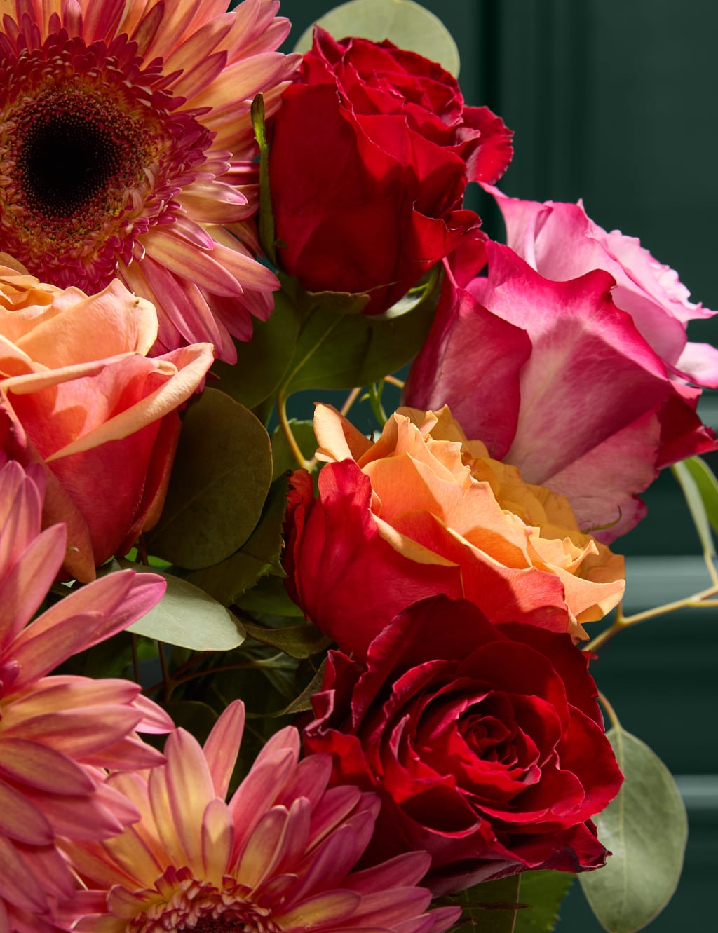 Orange & Purple Roses with Gerbera Bouquet 3 of 6