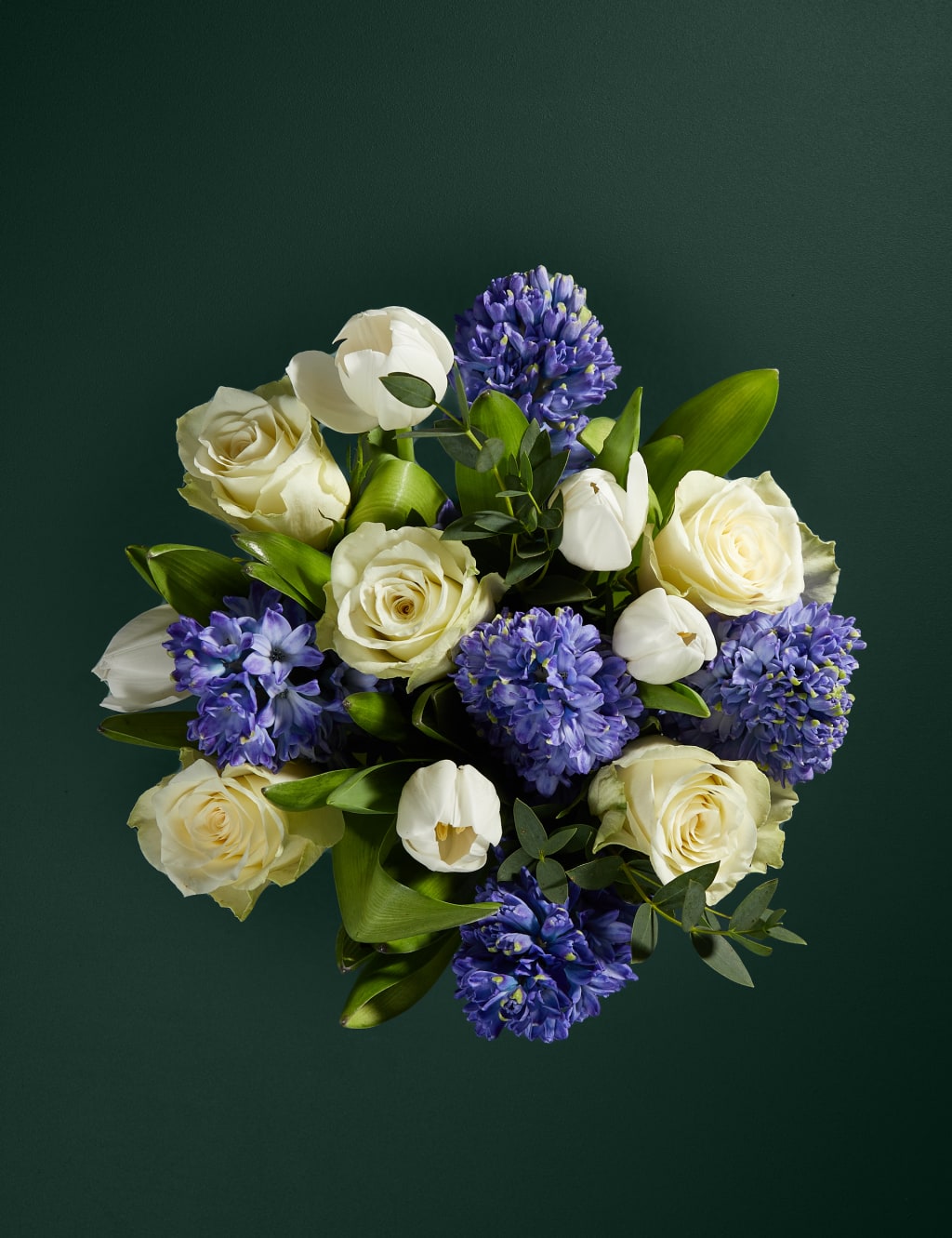 Rose, Tulip & Blue Hyacinth with Vase 2 of 5