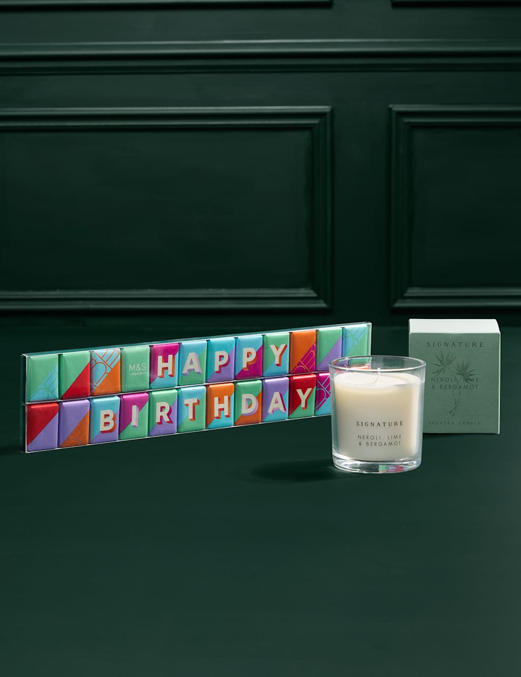 Happy Birthday Orchid with Chocolates & Candle 3 of 6