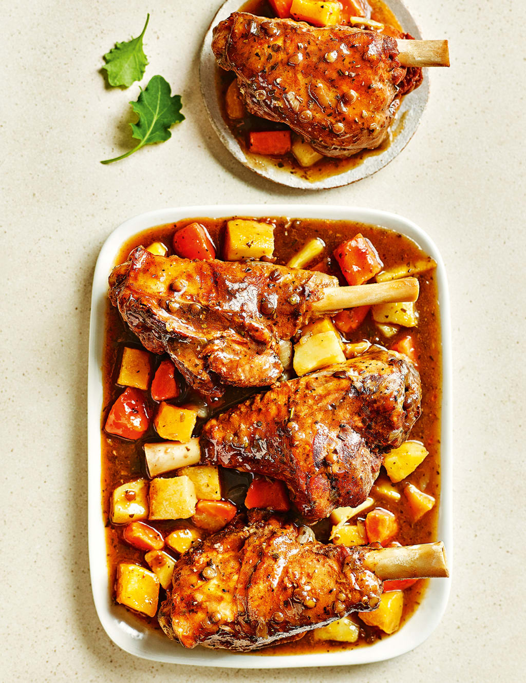 Gastropub Slow-Cooked Lamb Shanks with Honey-Roast Root Vegetables - (Last Collection Date 30th September 2020) 1 of 2