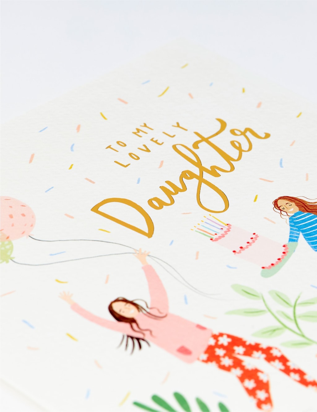 Lovely Daughter Contemporary Birthday Card 2 of 2
