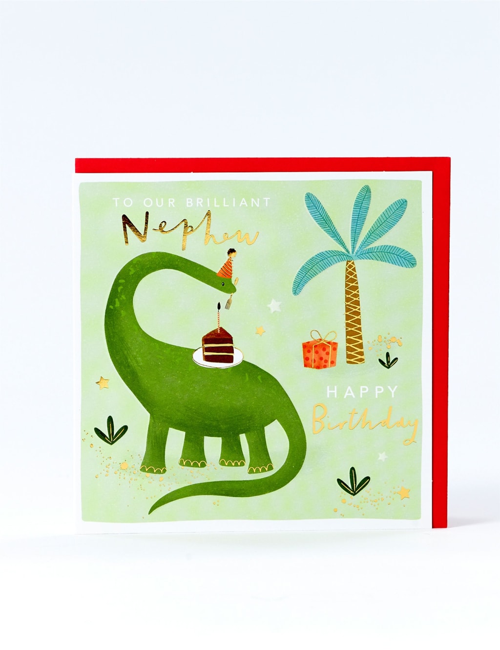 Nephew Brilliant Dinosaur Birthday Card 1 of 1