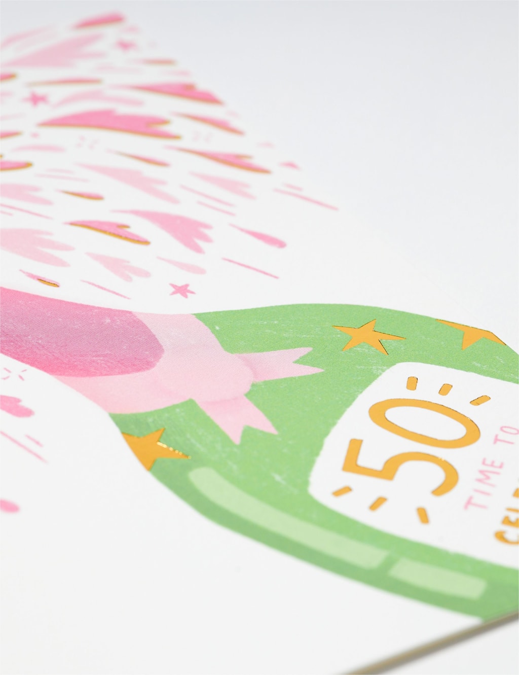 Champagne 50th Birthday Card 2 of 2