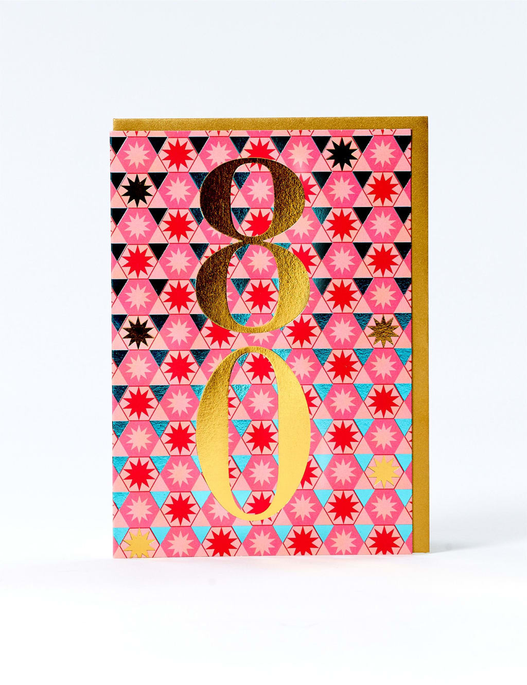 Geometric 80th Birthday Card 1 of 1