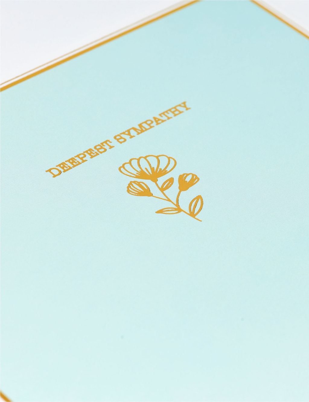 Gold Foil Deepest Sympathy Card 2 of 2