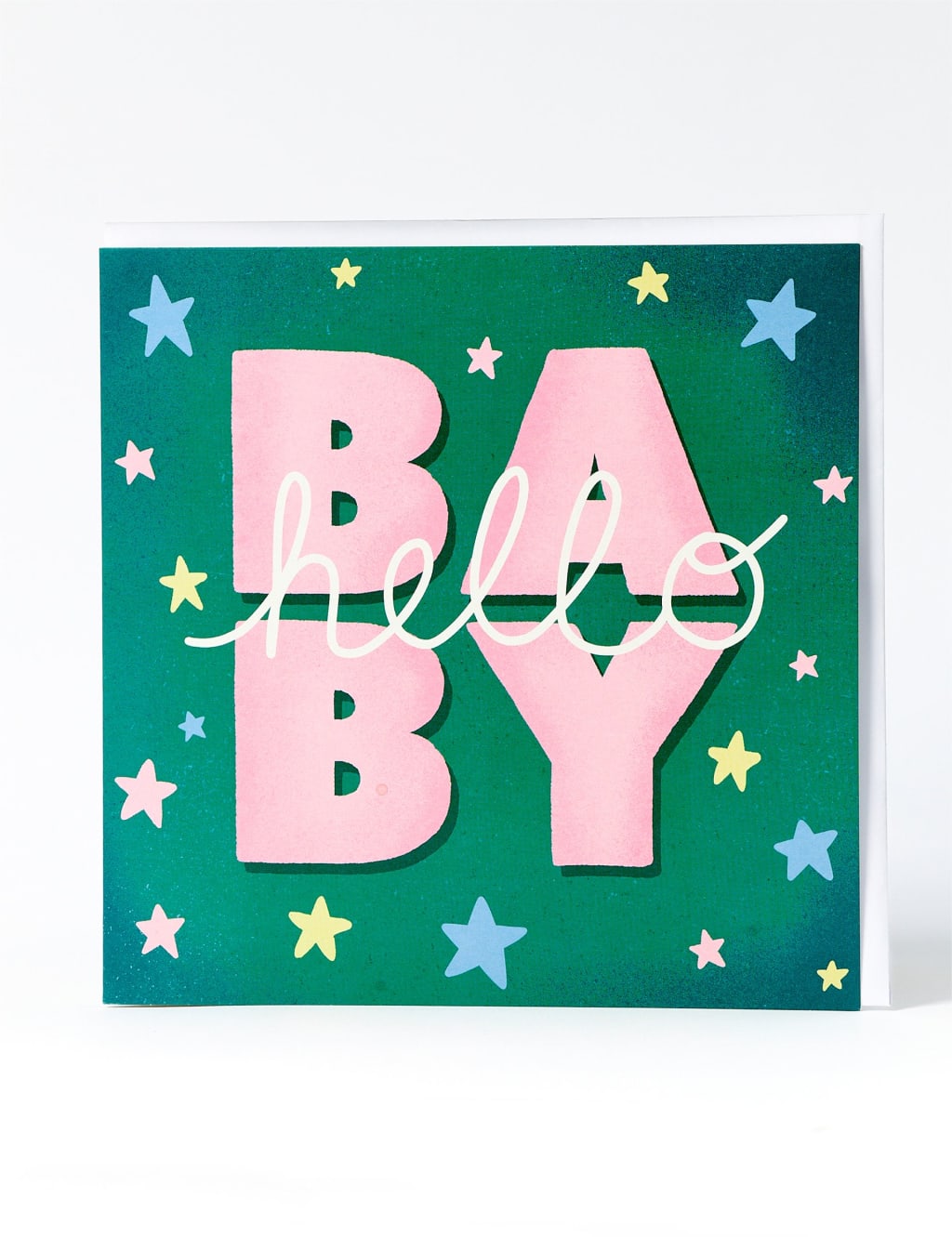 Contemporary Hello New Baby Card 1 of 2