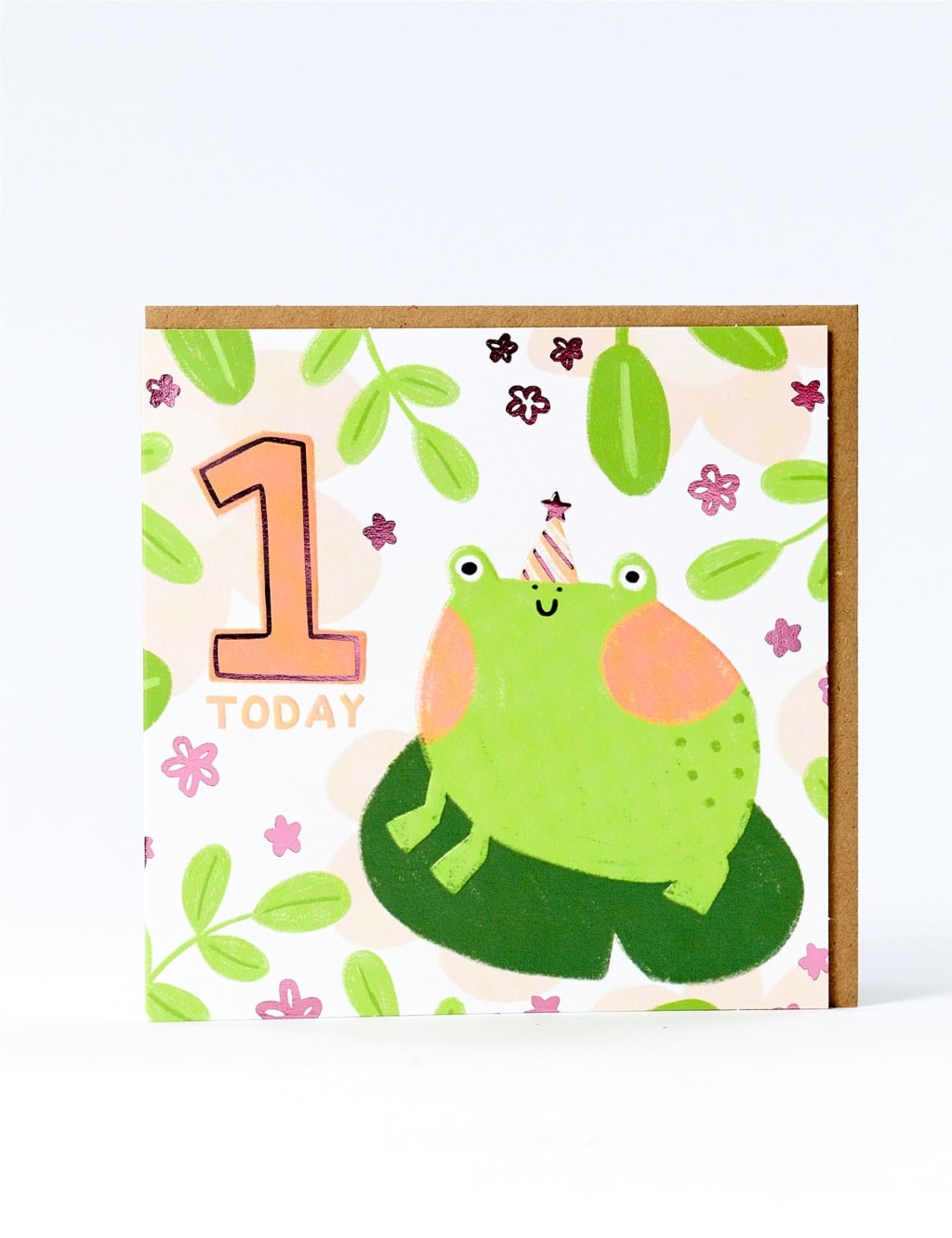 Frog 1st Birthday Card 1 of 1
