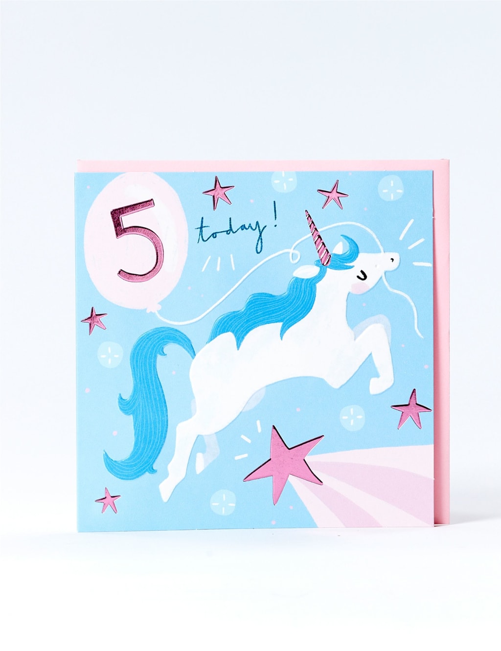 Unicorn 5th Birthday Card 1 of 1