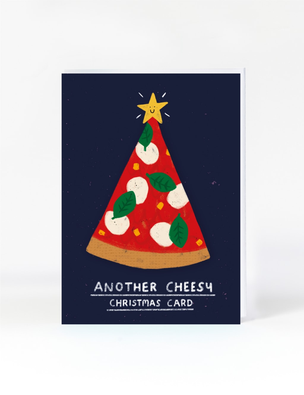 Cheesy Pizza Christmas Card 1 of 2