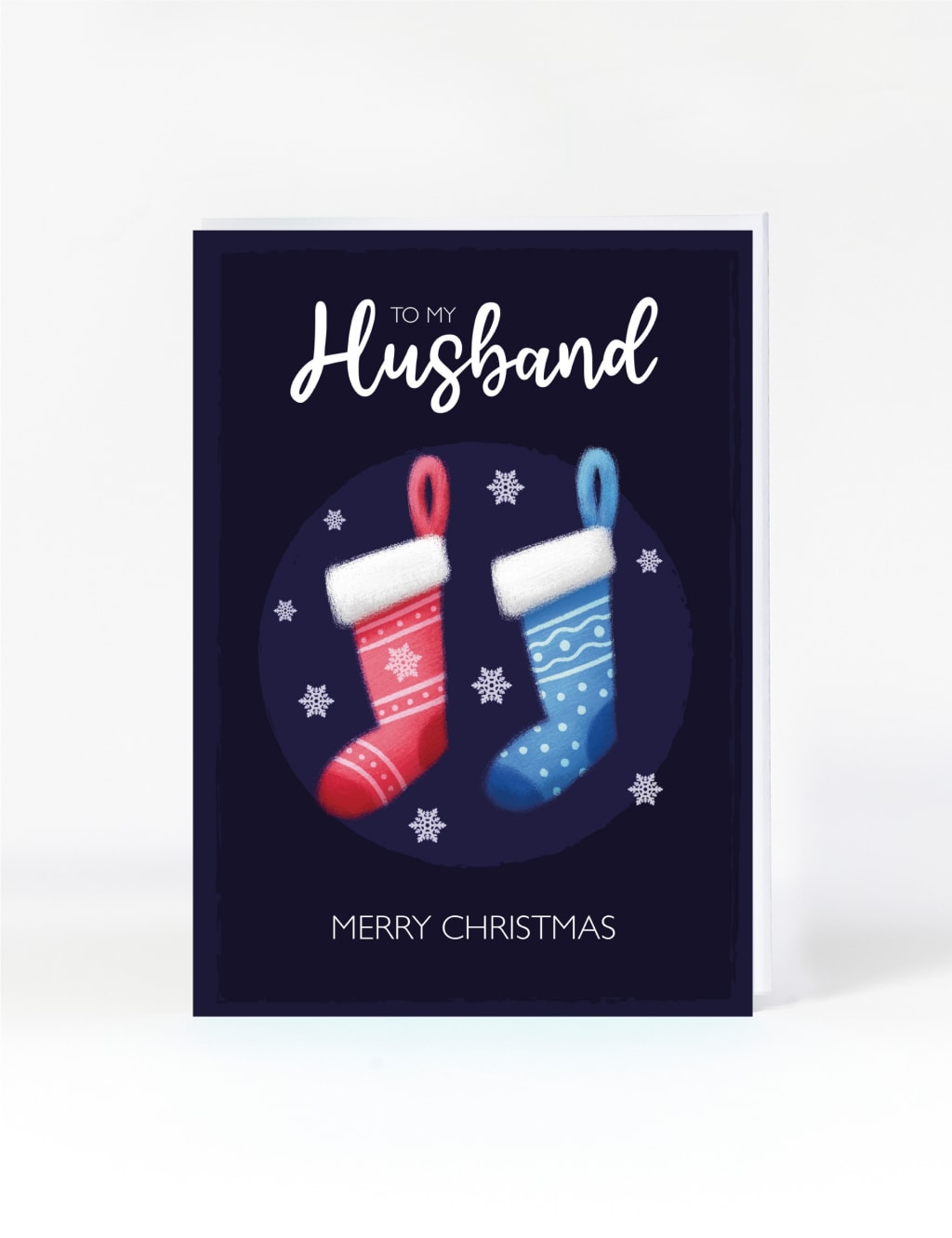 Husband Stockings Christmas Card 1 of 2