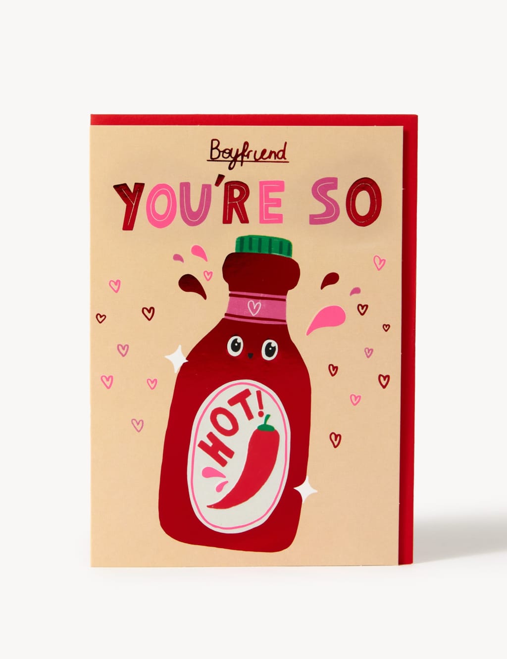 Boyfriend Hot Sauce Valentine's Card 1 of 2