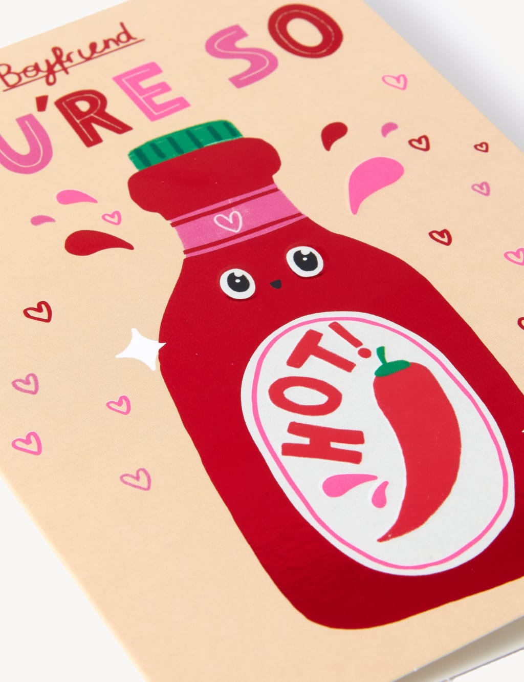 Boyfriend Hot Sauce Valentine's Card 2 of 2