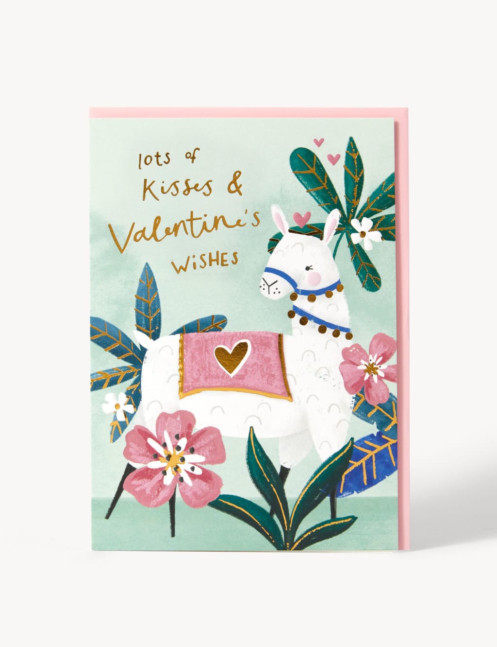 Contemporary Llama Valentine's Card 1 of 2
