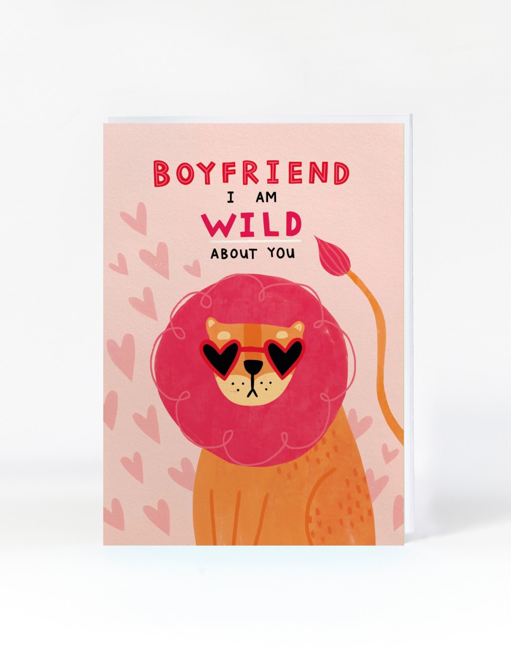 Boyfriend Wild Lion Valentine's Card 1 of 1