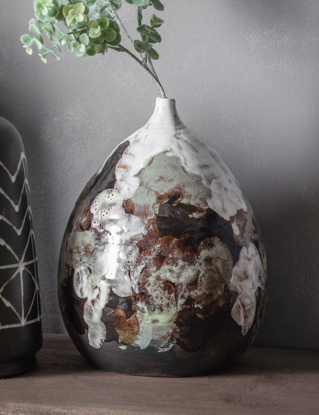 Boscone Glazed Teardrop Vase 2 of 3