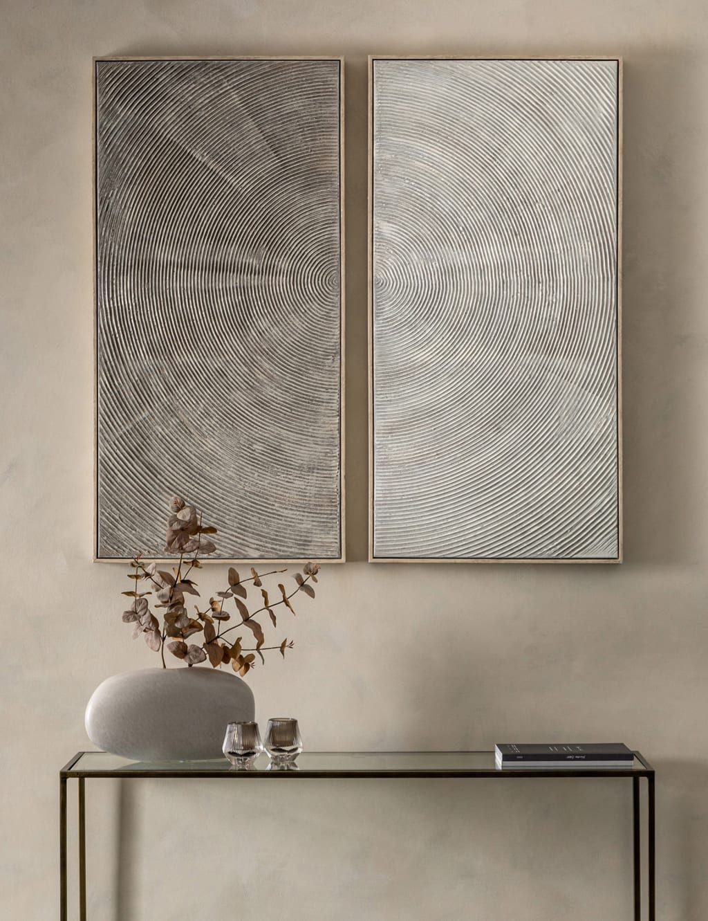 Set of 2 Spiral Duo Rectangle Framed Art 4 of 5