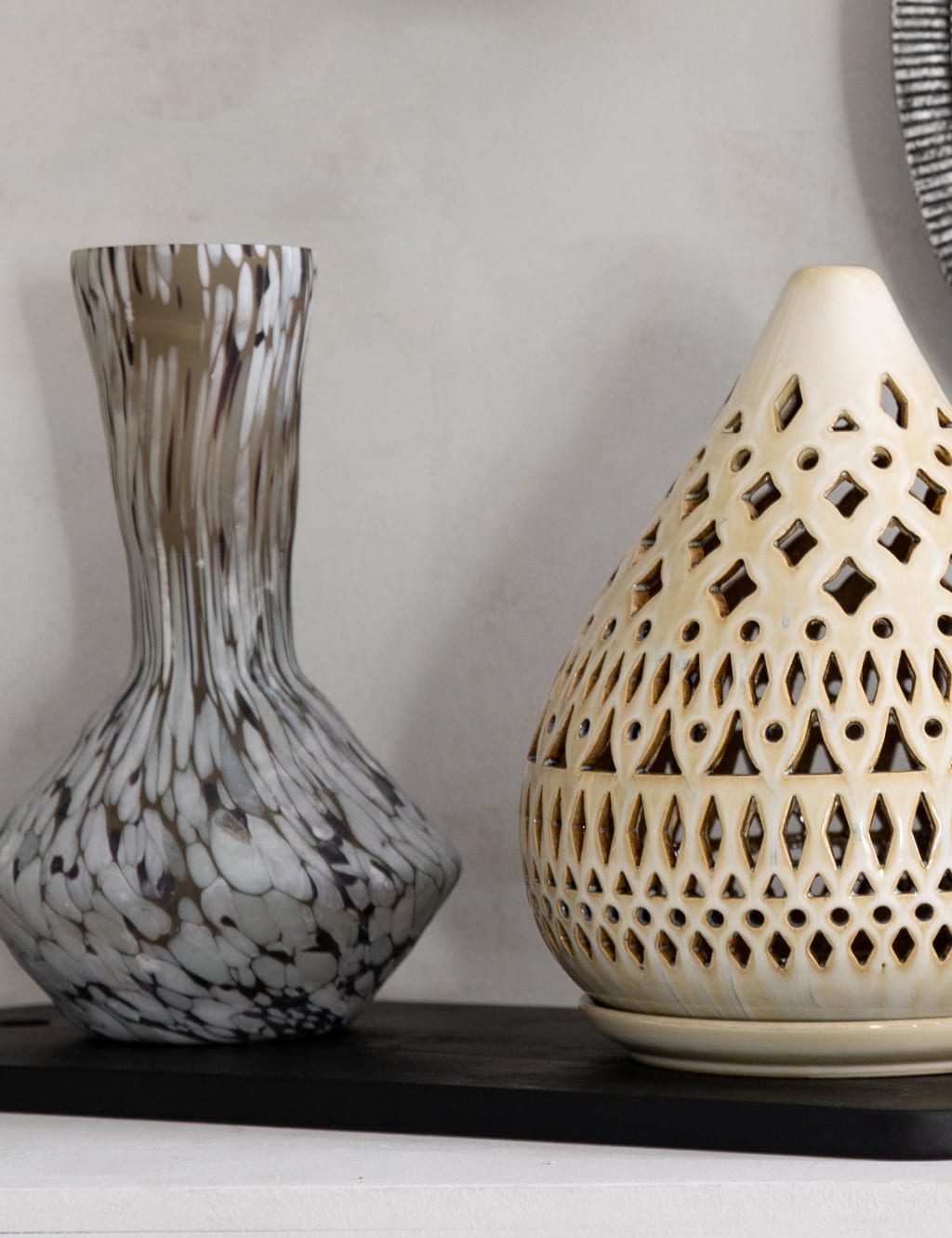 Tall Aditya Glass Mottled Vase 3 of 3