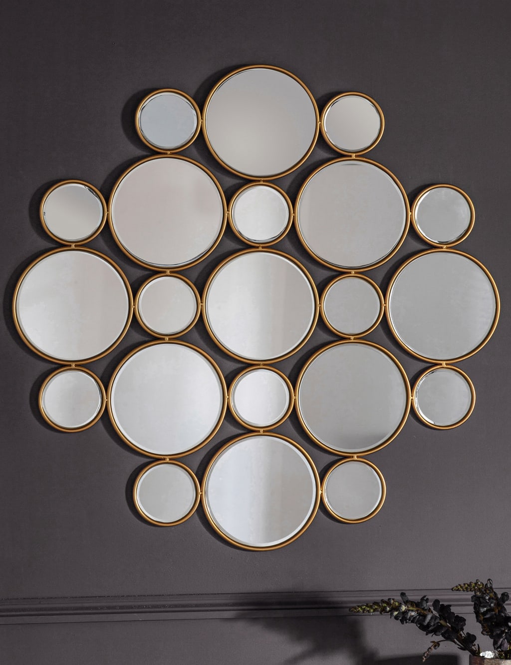 Wallis Circles Hanging Wall Mirror 4 of 4
