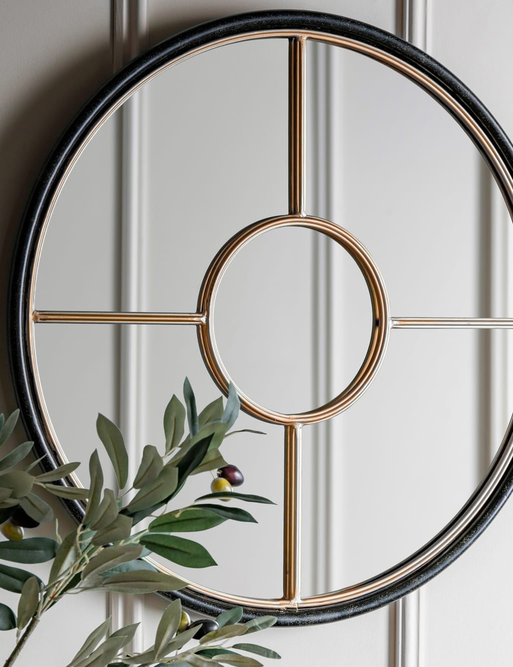 Rocca Round Hanging Wall Mirror 2 of 5