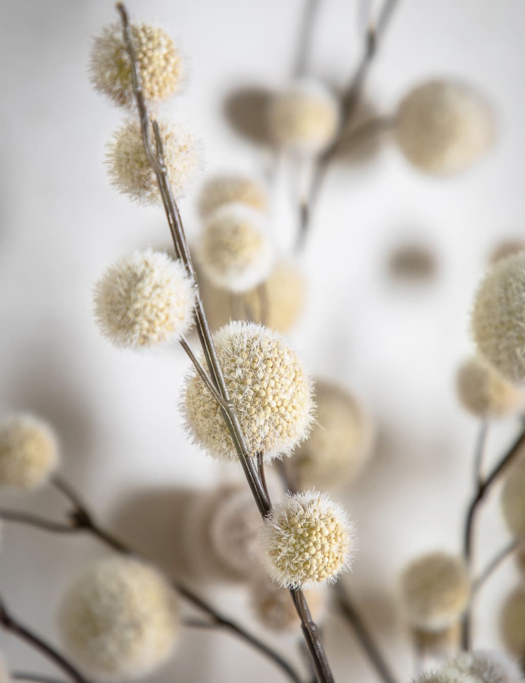 Set of 6 Artificial Pom Pom Single Stems 3 of 3