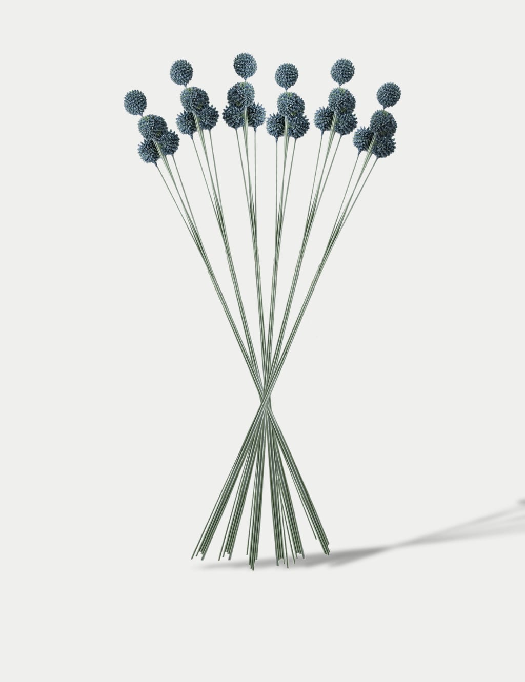 Set of 12 Artificial Echinops Single Stems 1 of 4