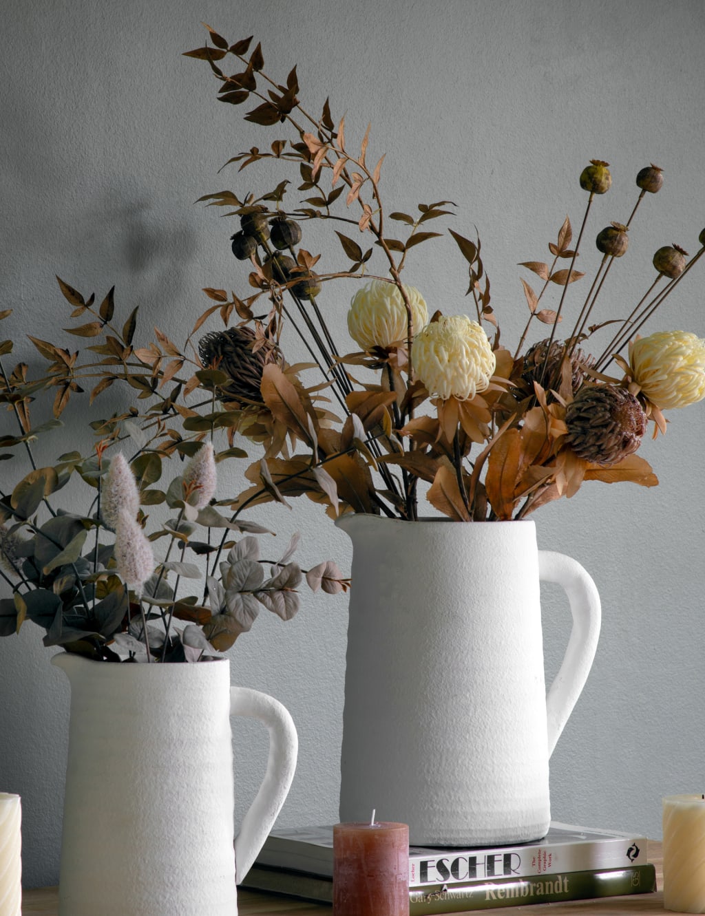 Set of 6 Artificial Dried Poppy Pod Single Stems 2 of 4