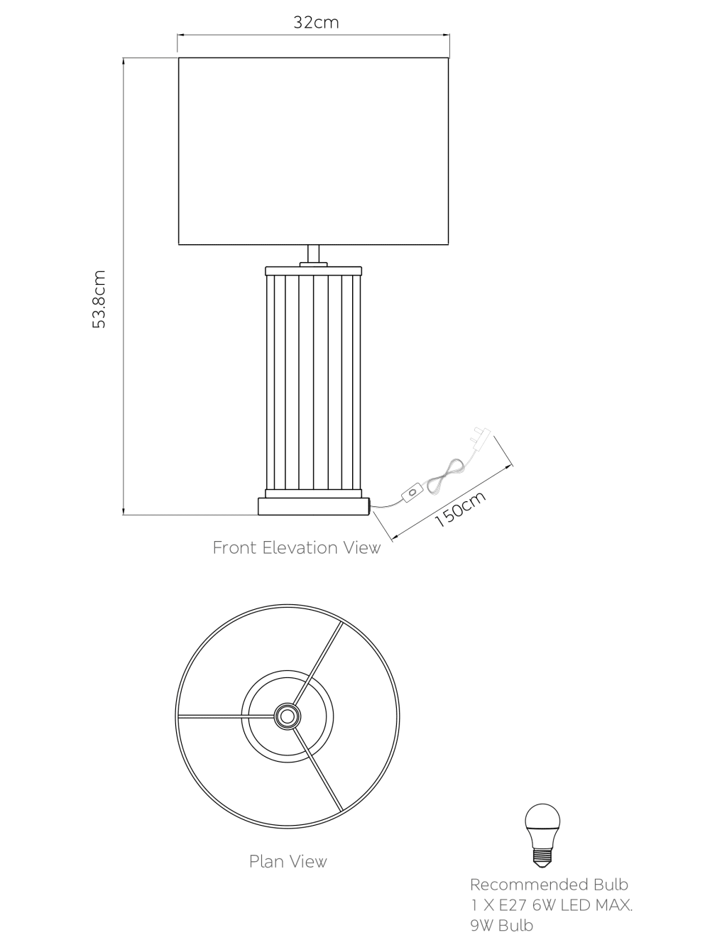 Monroe Table Lamp 8 of 8