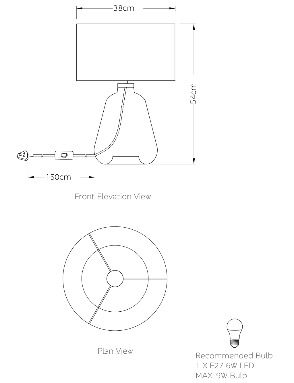 Olsen Glass Table Lamp 6 of 6