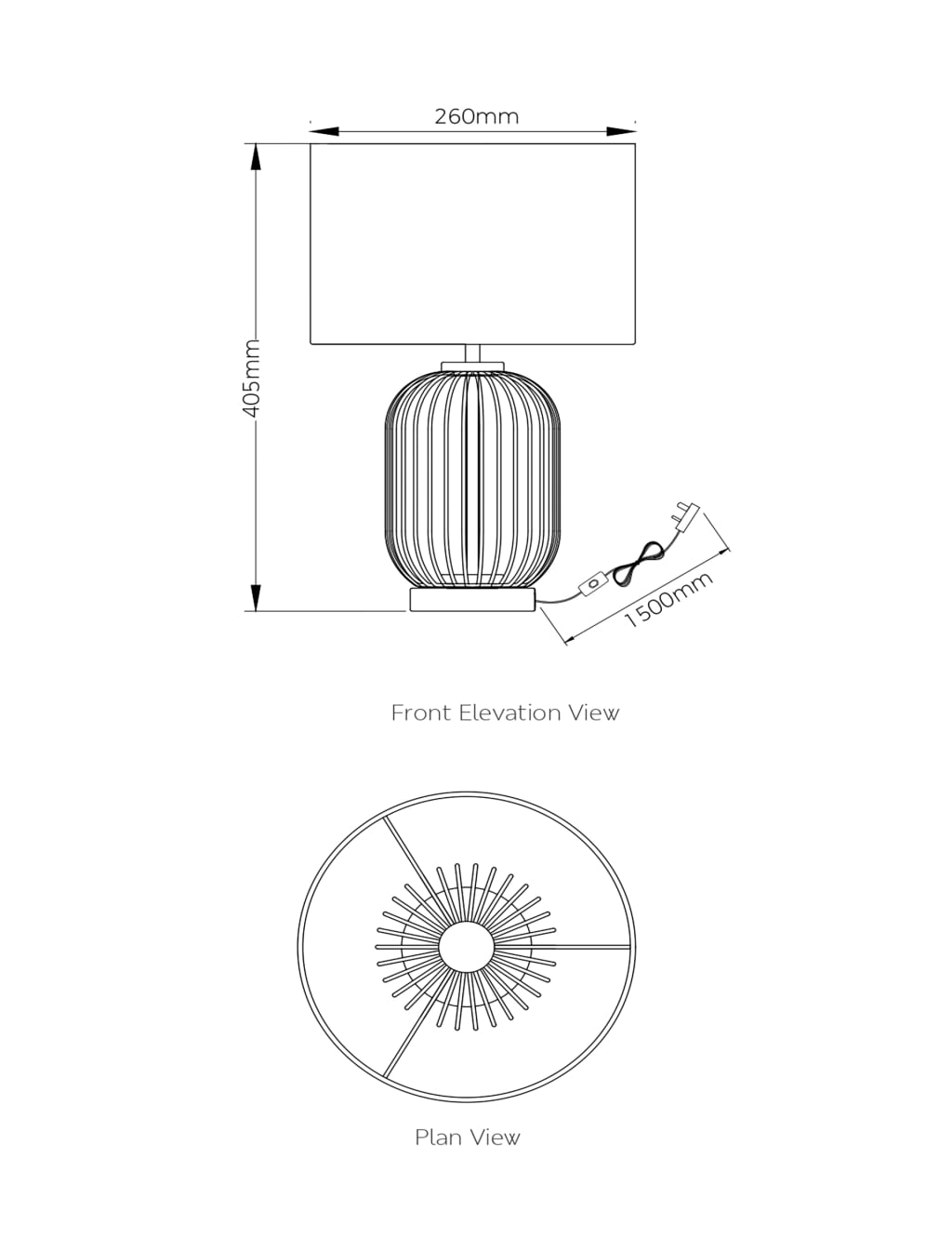 Madrid Curved Table Lamp 6 of 7