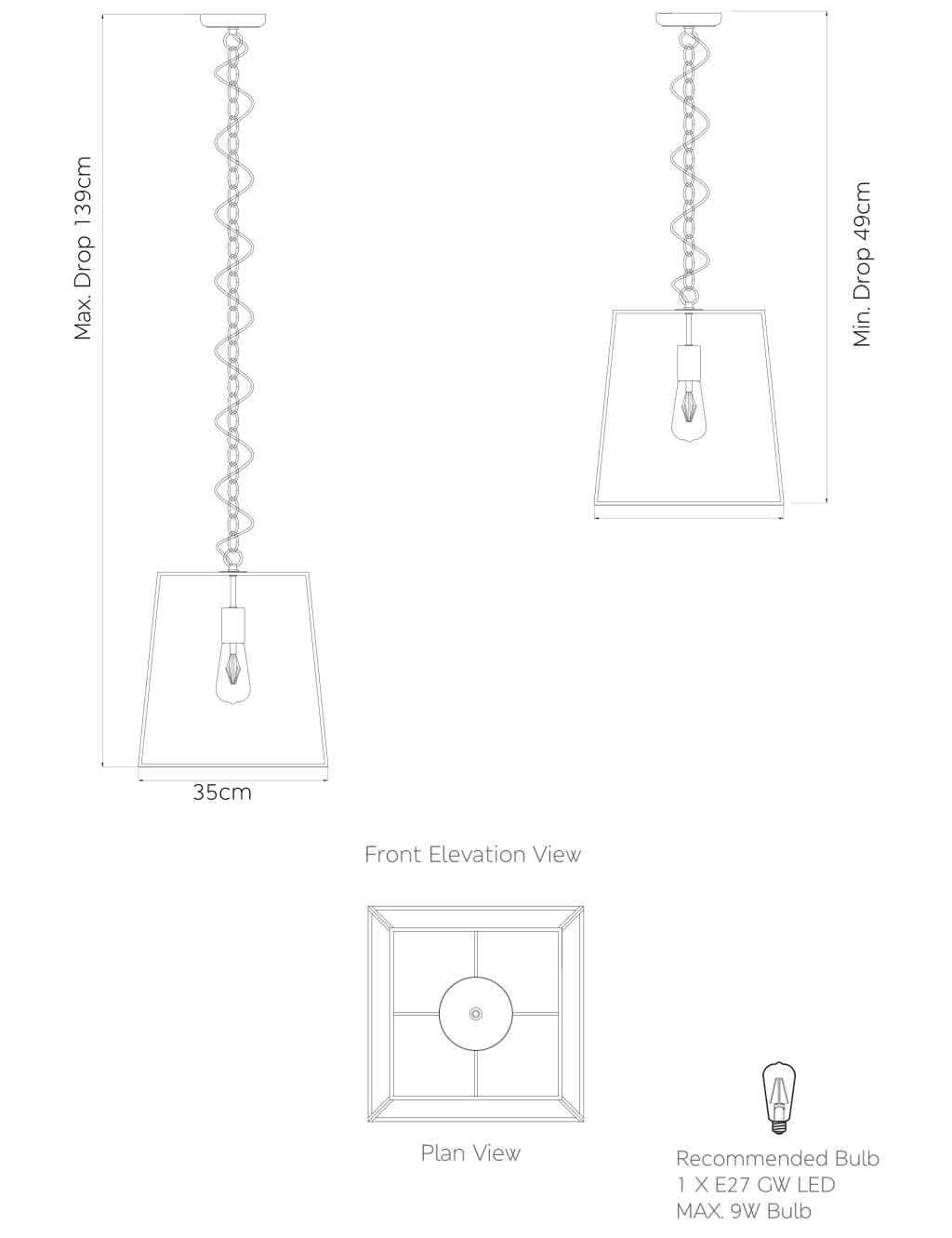 Manhattan Single Pendant Ceiling Light 5 of 5