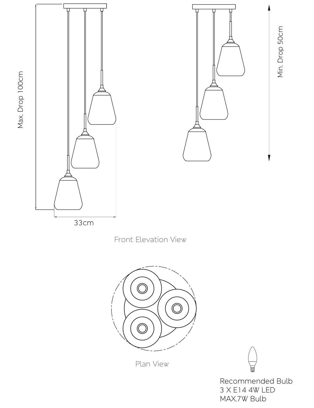 Olsen Multi Light Cluster Pendant Light 7 of 7