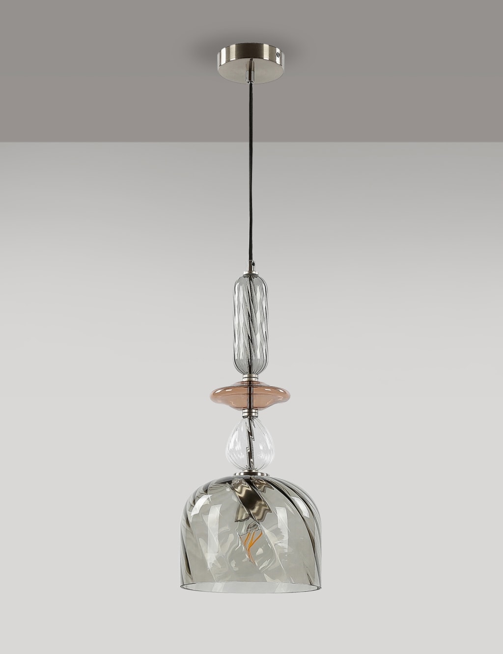 Ruby Glass Pendant Light 1 of 7