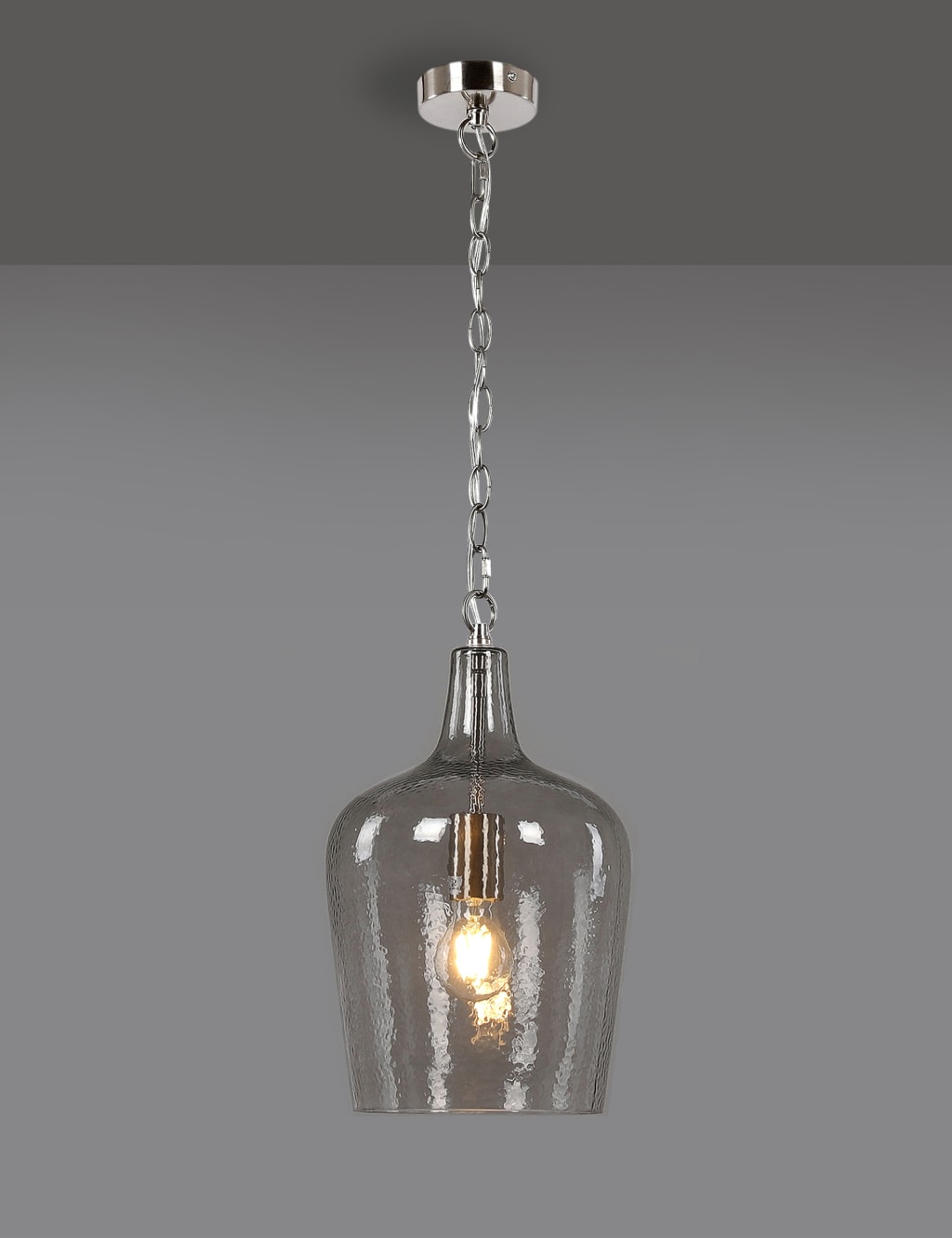 Raven Glass Pendant Ceiling Light 8 of 8