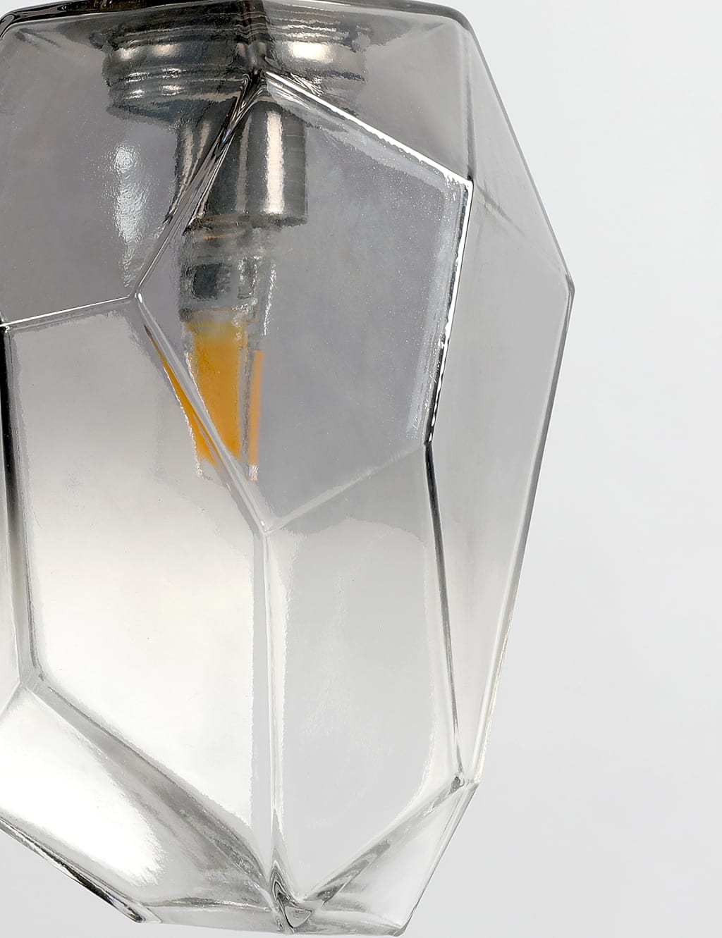 Smoked Glass Multi-Light Cluster Light 6 of 8