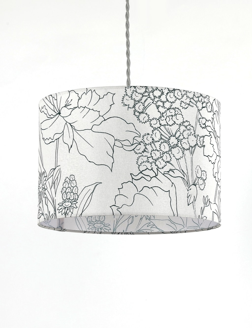 Floral Print Lamp Shade 1 of 4