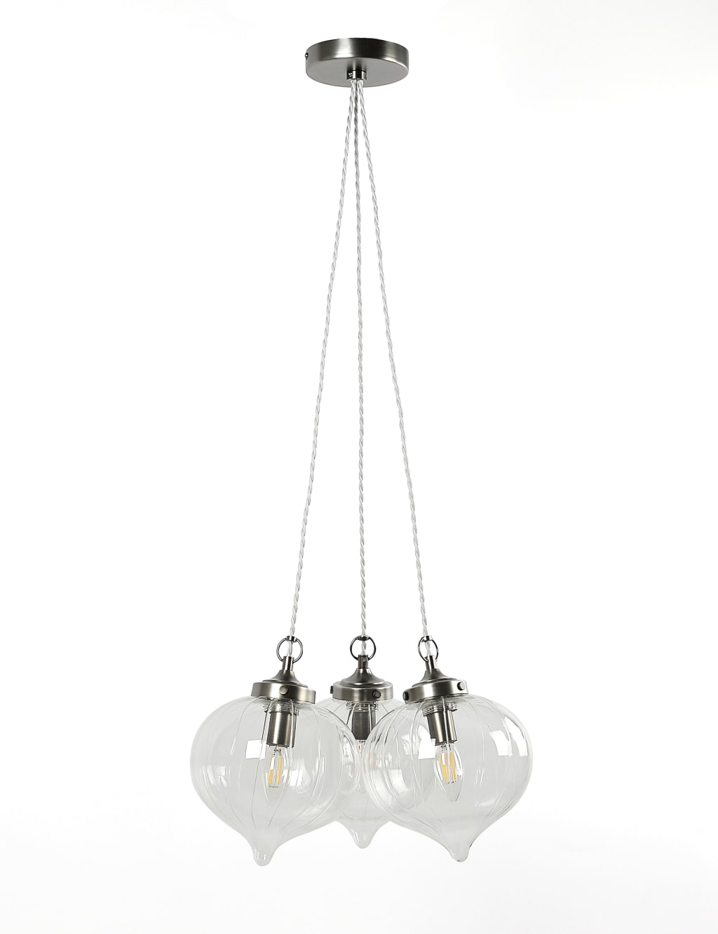 Glass Multi-light Cluster Pendant Light 1 of 7