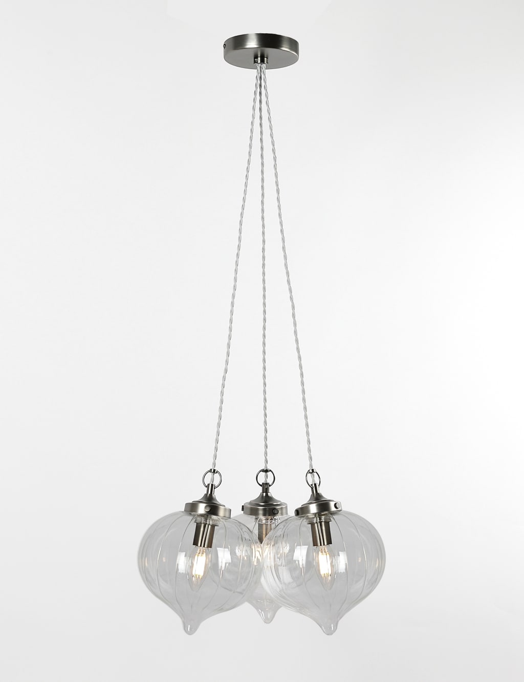 Glass Multi-light Cluster Pendant Light 2 of 7
