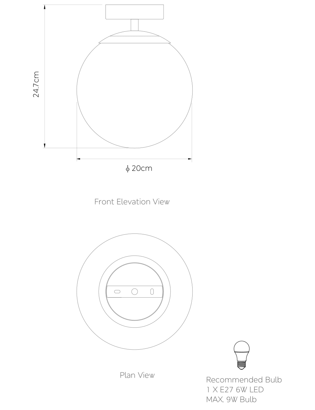 Aurora Flush Ceiling Light 7 of 7