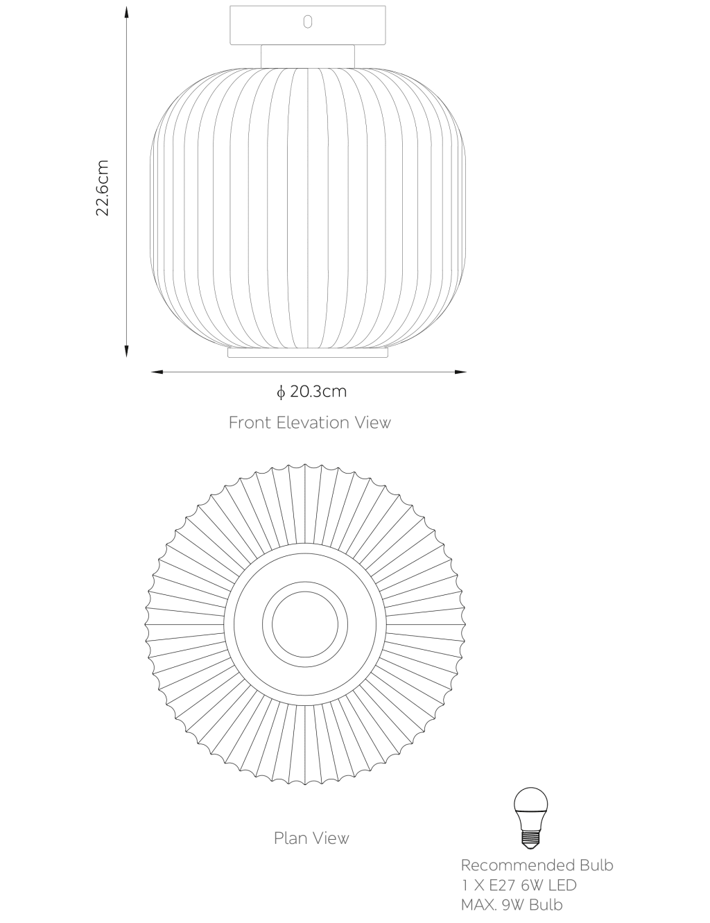 Amelia Flush Ceiling Light 7 of 7