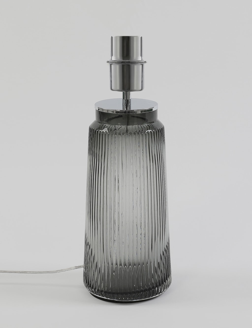 Ridged Glass Table Lamp Base 1 of 6