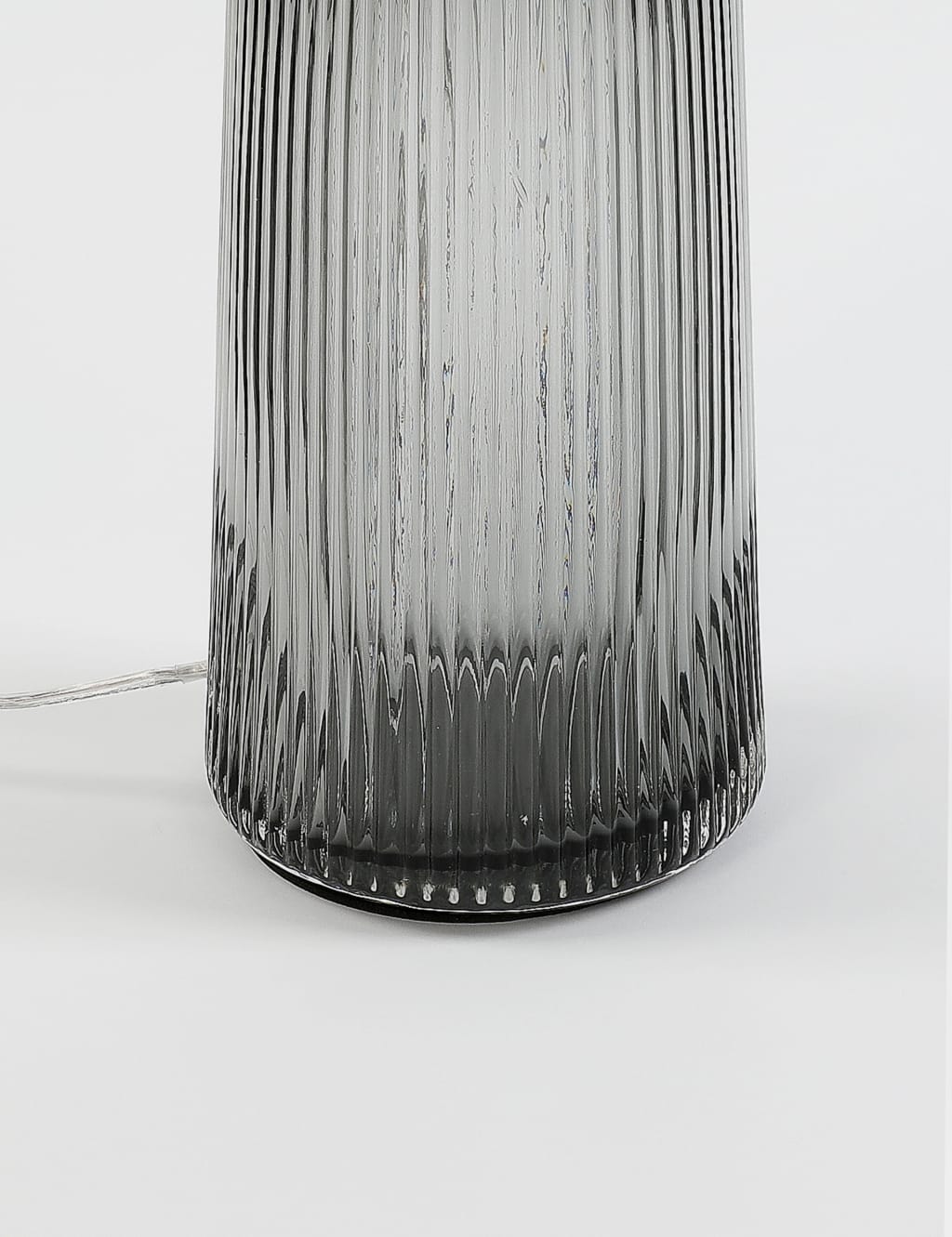 Ridged Glass Table Lamp Base 5 of 6