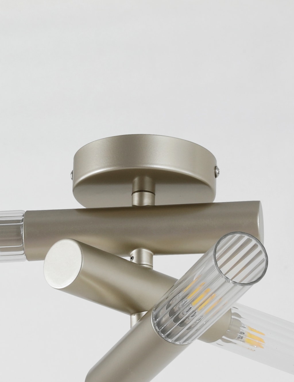 Ribbed Flush Ceiling Light 4 of 7