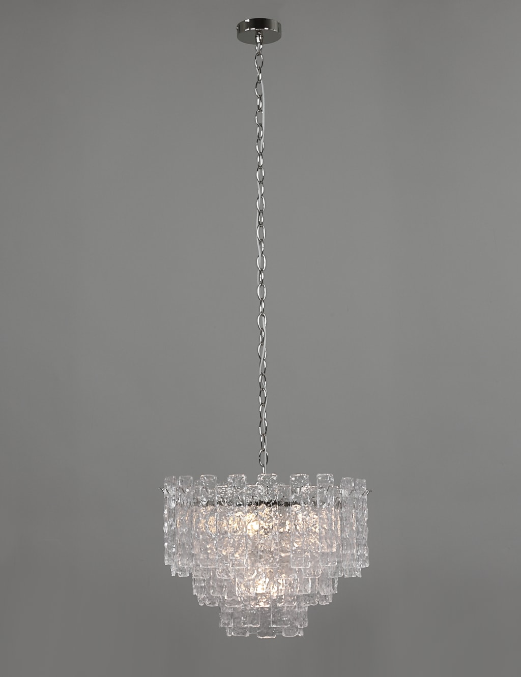 Madelyn Textured Glass Chandelier 8 of 8