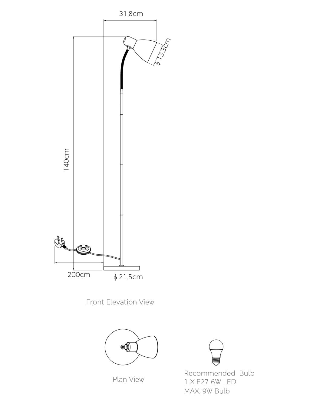 Bailey Floor Lamp 6 of 7