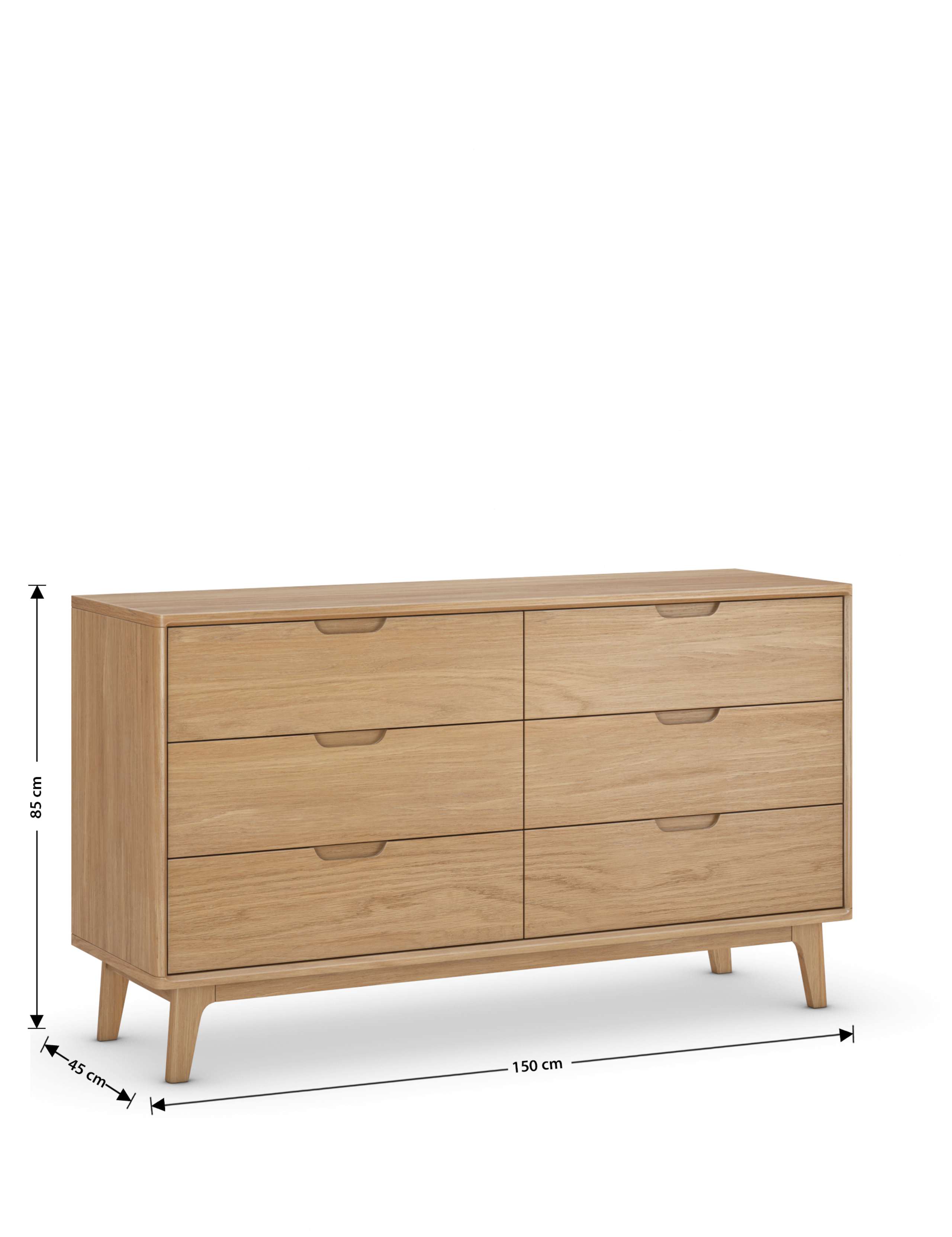 Nord Wide 6 Drawer Chest 6 of 6
