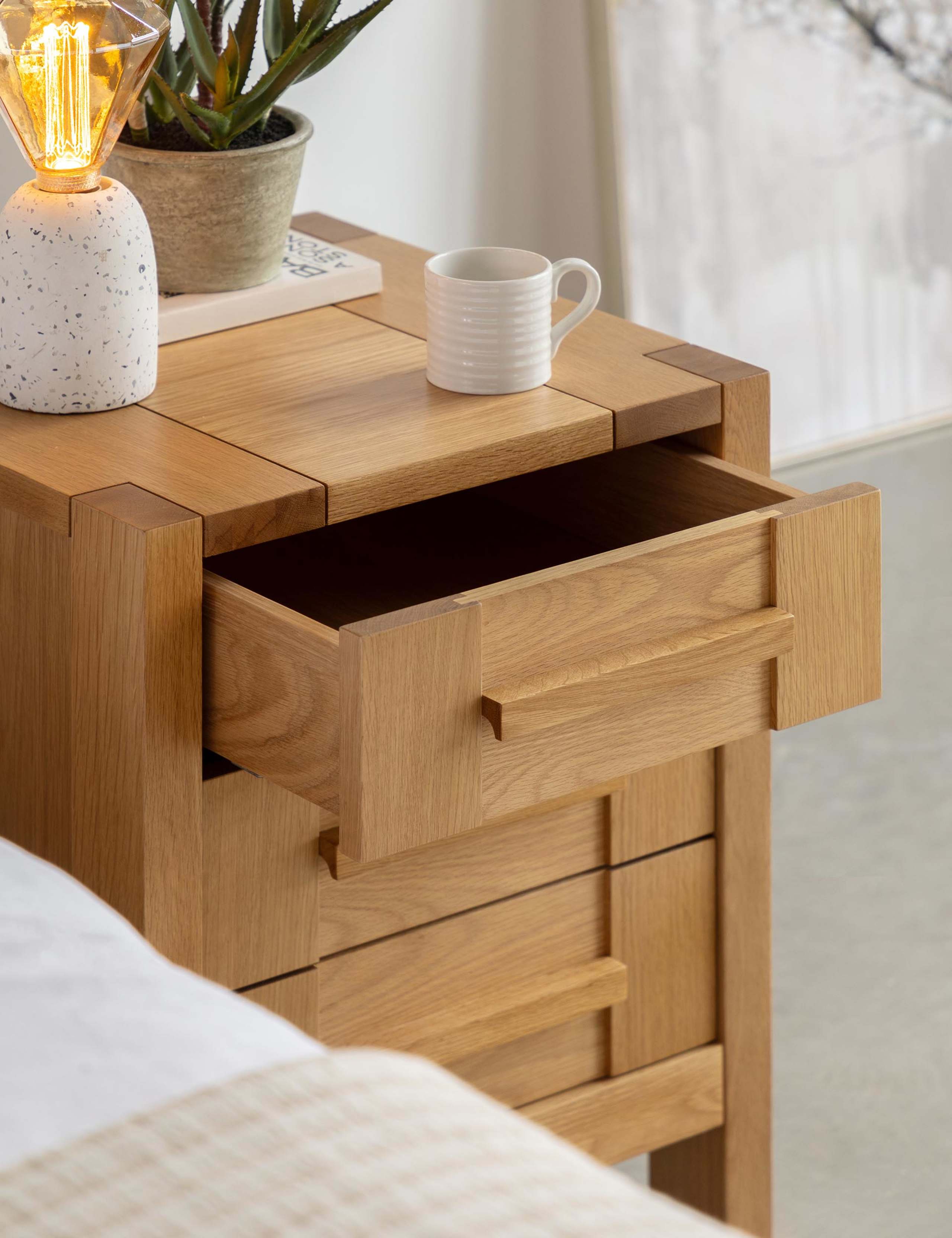 Sonoma™ 3 Drawer Bedside Table 3 of 14