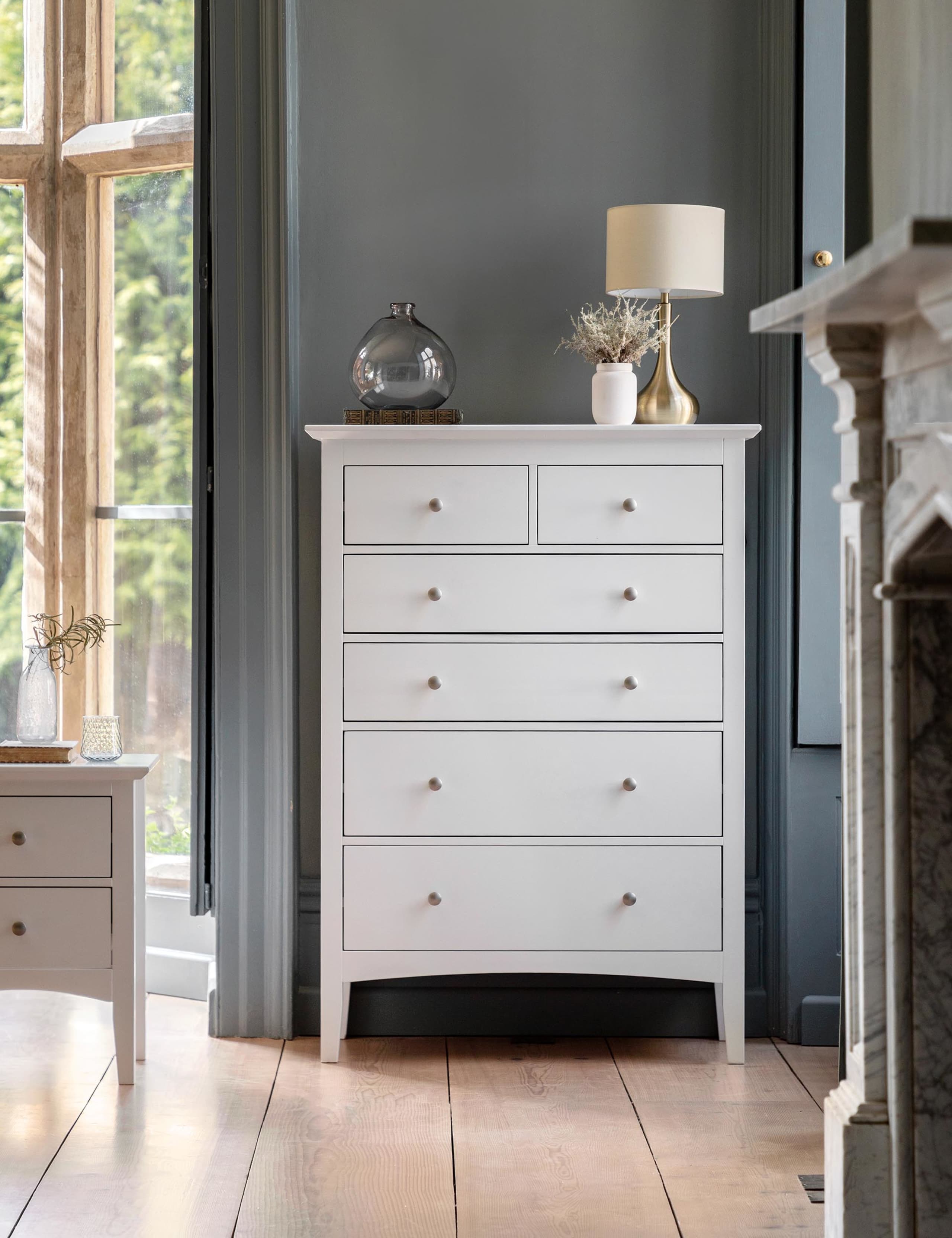 Hastings White 6 Drawer Chest 1 of 8