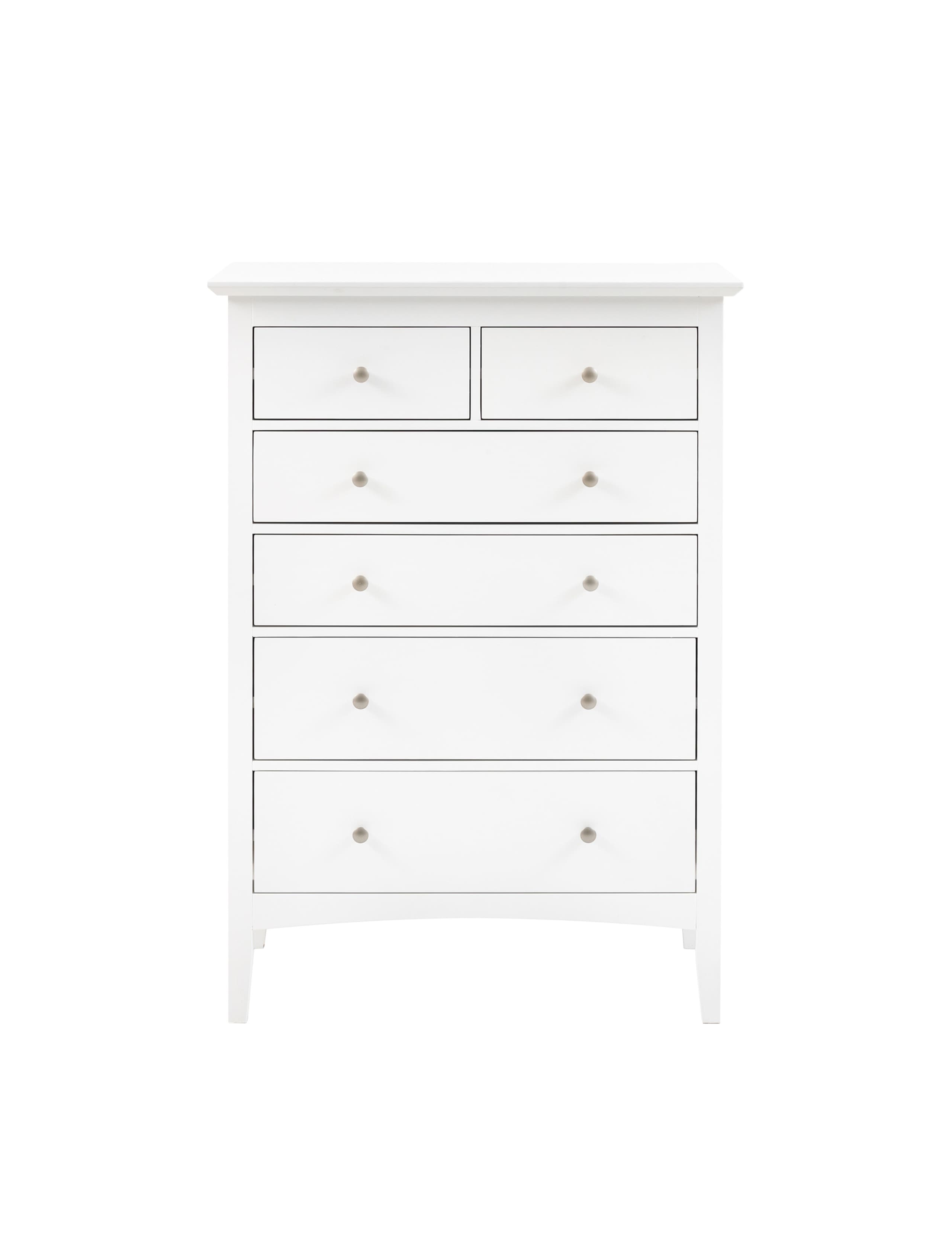 Hastings White 6 Drawer Chest 5 of 8