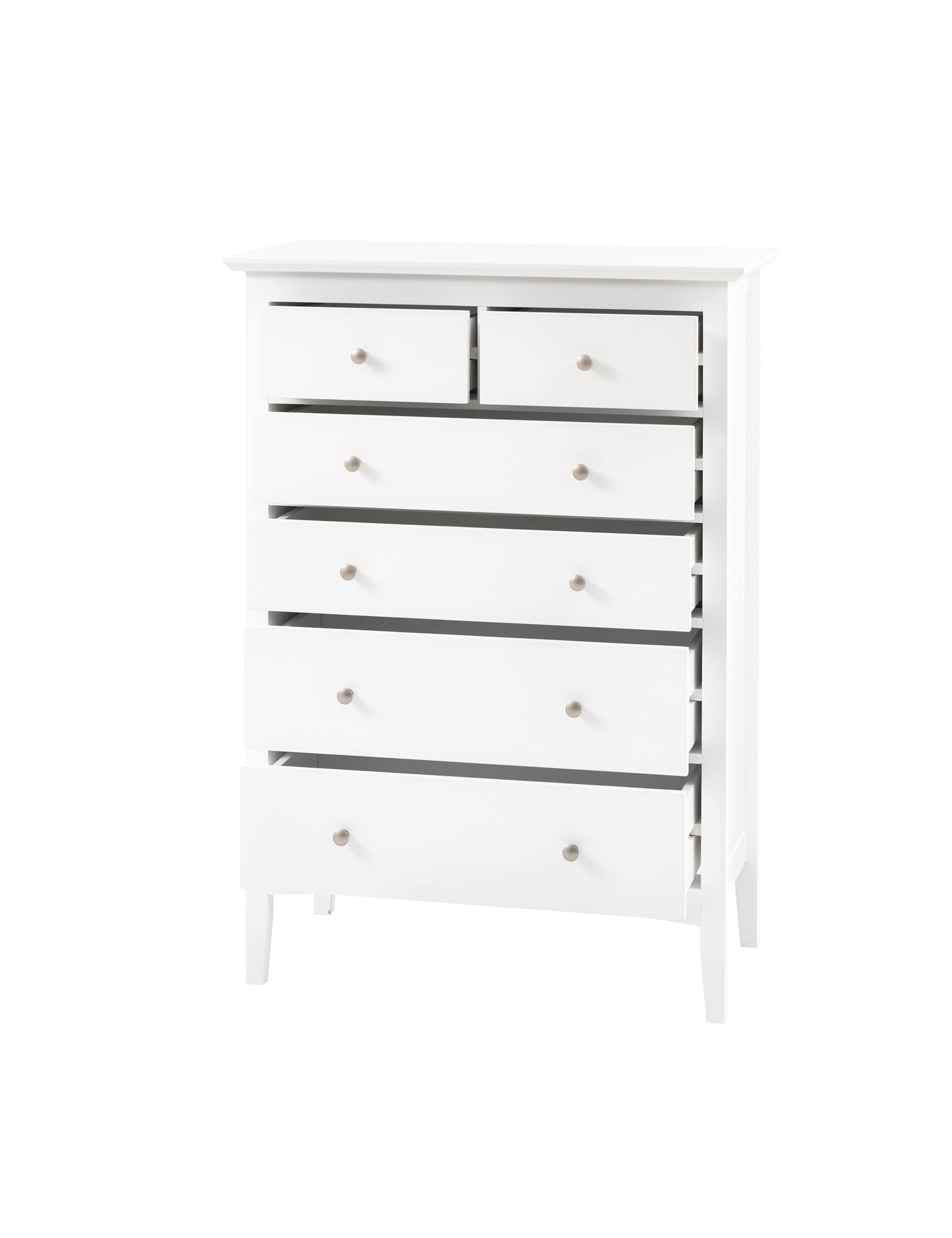 Hastings White 6 Drawer Chest 6 of 8