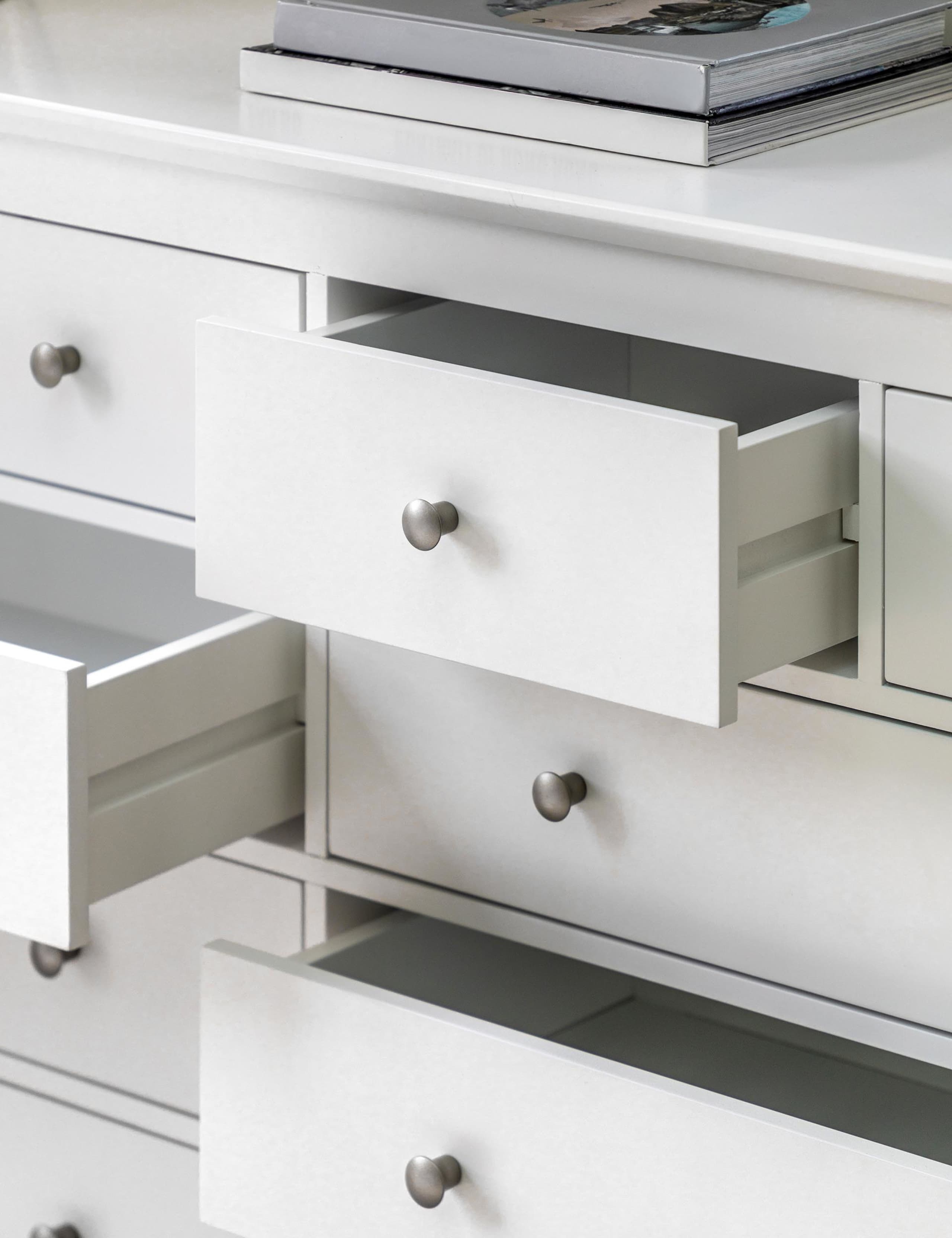 Hastings White 10 Drawer Chest 5 of 9